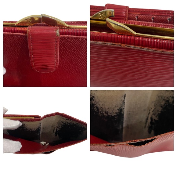 LV LOUIS VUITTON Gamaguchi Wallet Epi Leather - red - leather - - Picture 13 of 17